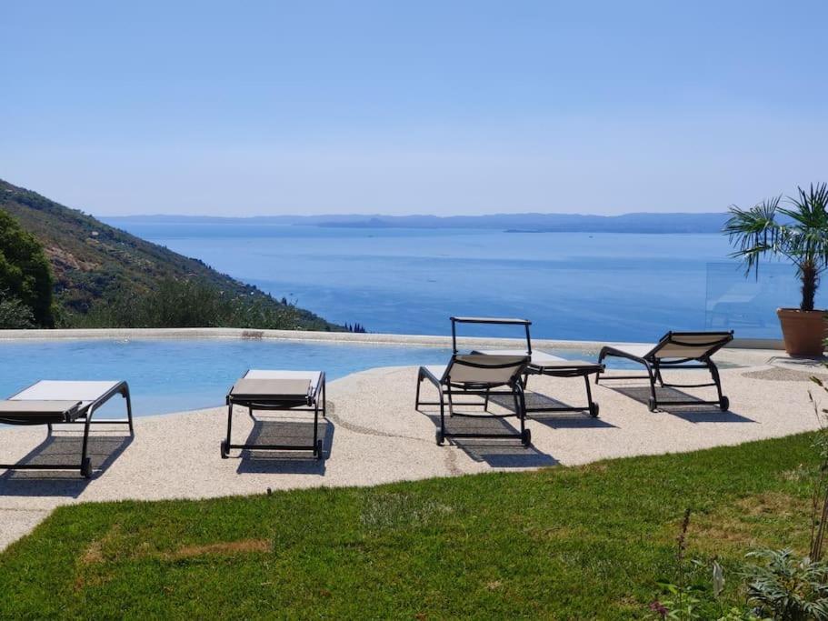 Villa Divina - Apt Divina Con Piscina E Vista Lago Castelletto Di Brenzone Exteriér fotografie